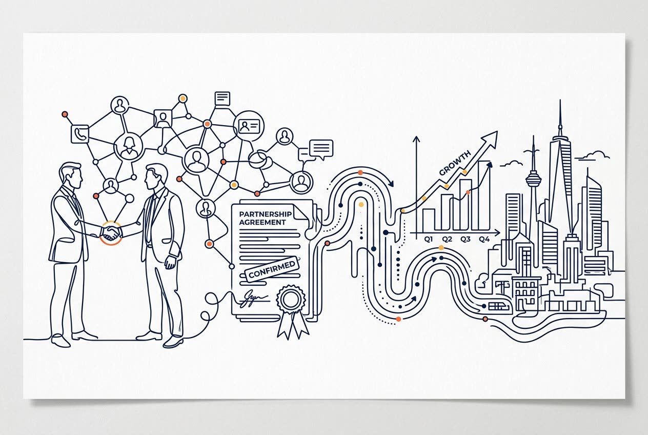 Business Development line illustration