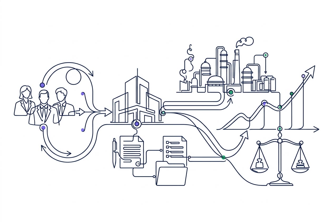 Investments & Strategic Ventures line illustration